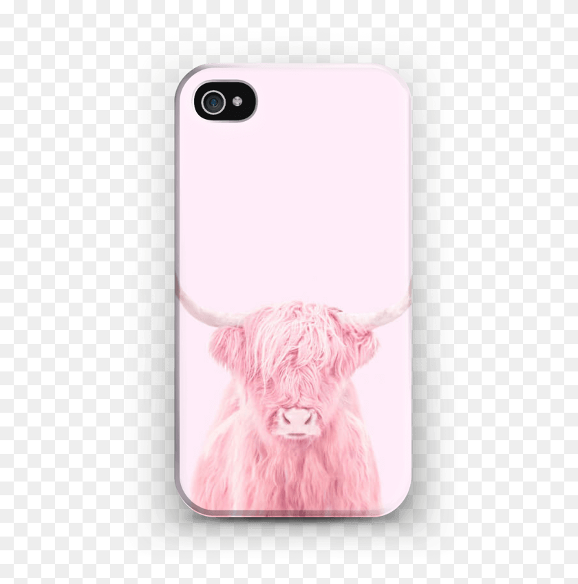 503x789 Pink Bull Case Iphone 44s Mobile Phone Case, Mammal, Animal, Electronics HD PNG Download