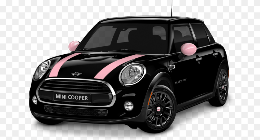 682x451 Pink Cadillac Not Your Style Mary Kay Mini Cooper 2020 Black, Wheel, Machine, Car, Vehicle Sticker PNG