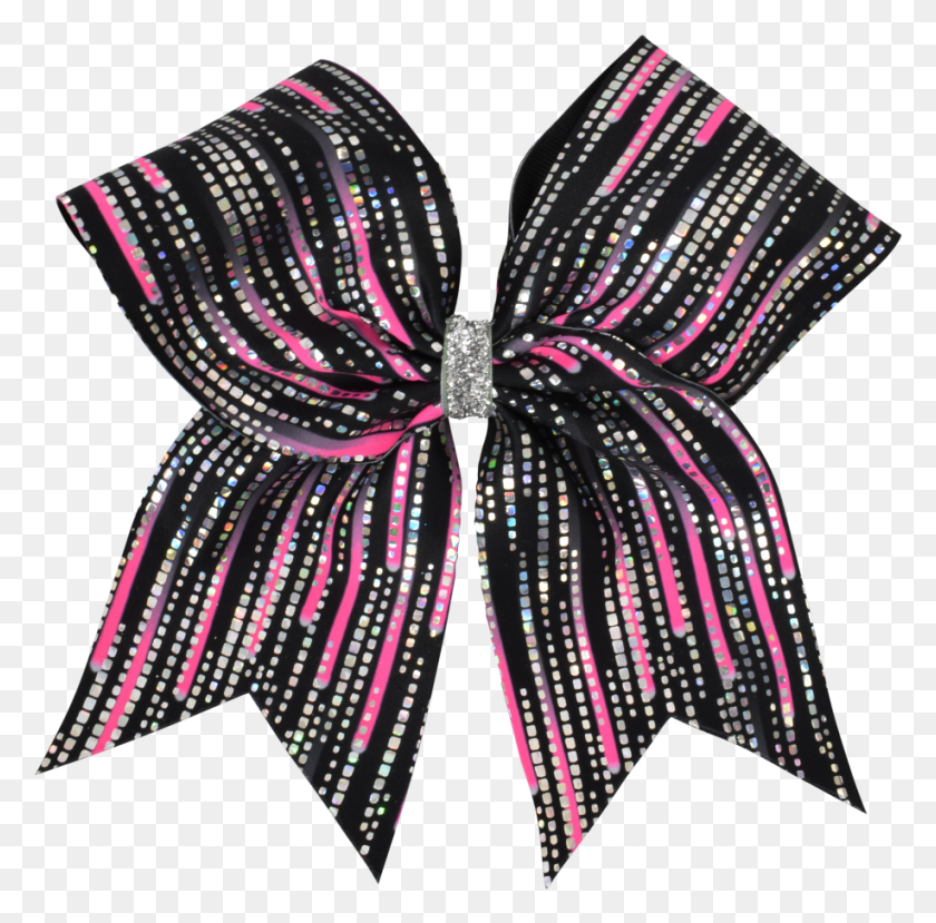917x905 Pink Cascade I Love Cheer Hair Bow, Hair Slide HD PNG Download