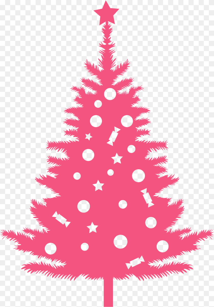 890x1275 Pink Christmas Tree Vector, Plant, Festival, Christmas Decorations, Person Transparent PNG