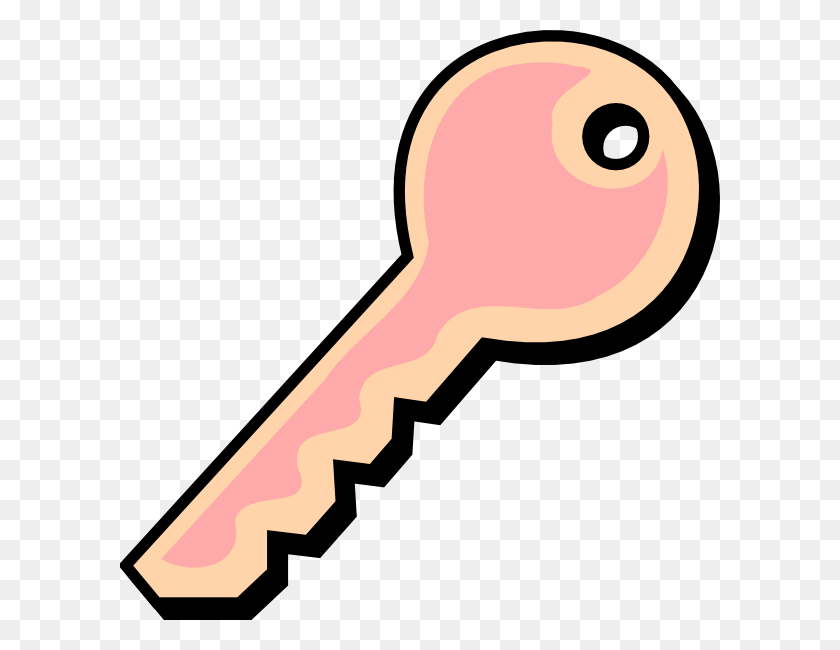 600x590 Pink Clipart Keys Key Clipart, Hammer, Tool, Rattle HD PNG Download