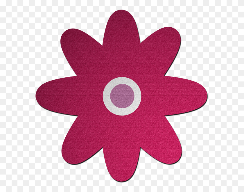 600x600 Розовая Монета Бесплатный Вектор Цветок Плоский, Лист, Растение, Логотип Hd Png Скачать