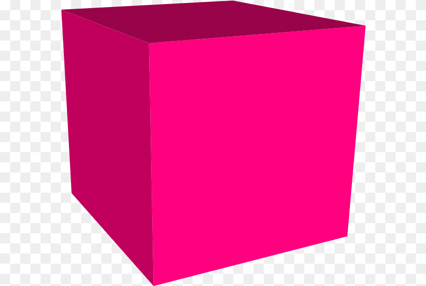 Pink Cube 3d Background Pink Box Clipart Transparent PNG