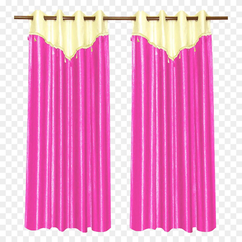 743x780 Pink Curtain Curtain, Shower Curtain, Rug, Skirt Descargar Hd Png