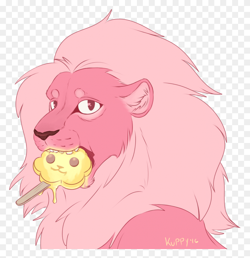 1213x1254 Pink Diamond Eating A Lion Licker Cartoon, Mouth, Lip, Animal HD PNG Download