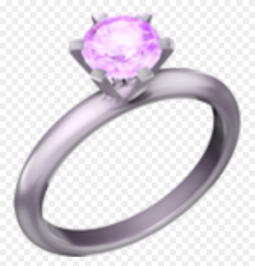 764x815 Pink Diamond Emoji Ring Tumblr Aesthetic Ios Ring Emoji, Accessories, Accessory, Jewelry HD PNG Download