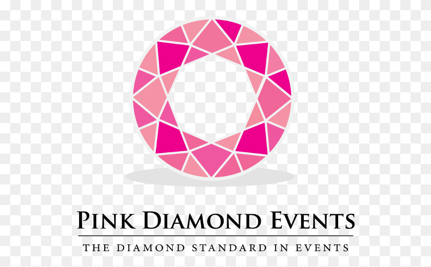 544x461 Descargar Png Pink Diamond Events Logo Pink Diamond Events Retina Pink Diamond Events, Texto, Piedra Preciosa, Joyería Hd Png