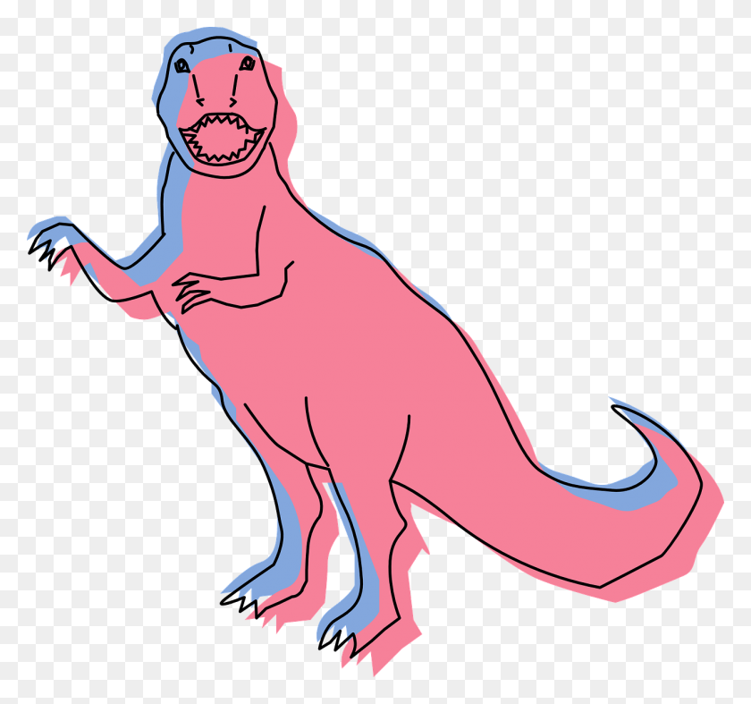 1280x1194 Descargar Png / Dinosaurio Rosa, Animal, Reptil, Persona Hd Png