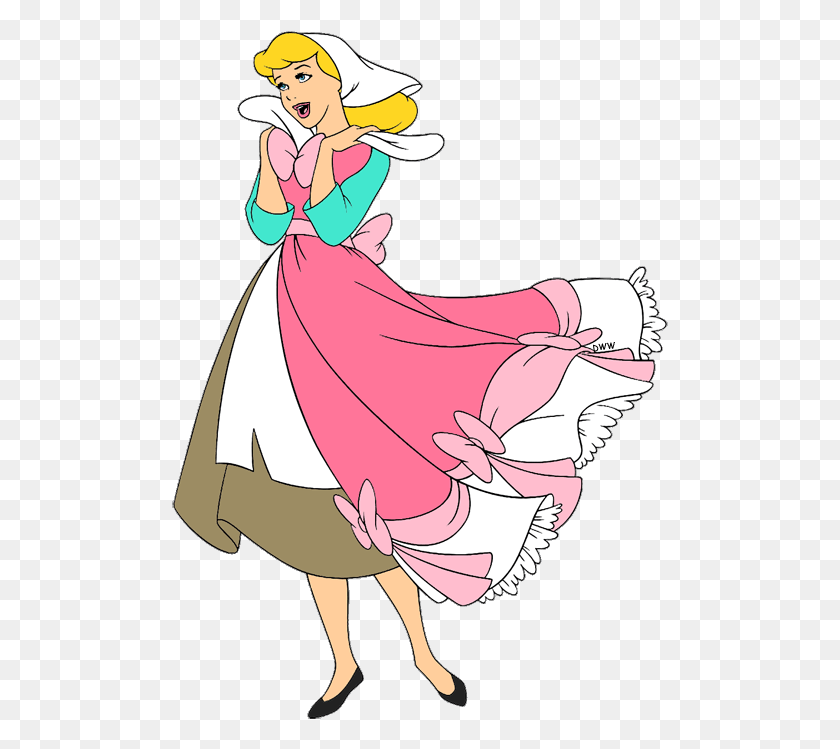 497x689 Descargar Png Vestido Rosa, Cenicienta, Vestido Rosa Png