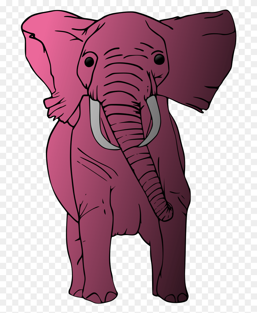 706x964 Pink Elephant Royalty Free Clipart Pink Elephant Indian Elephant, Wildlife, Mammal, Animal HD PNG Download