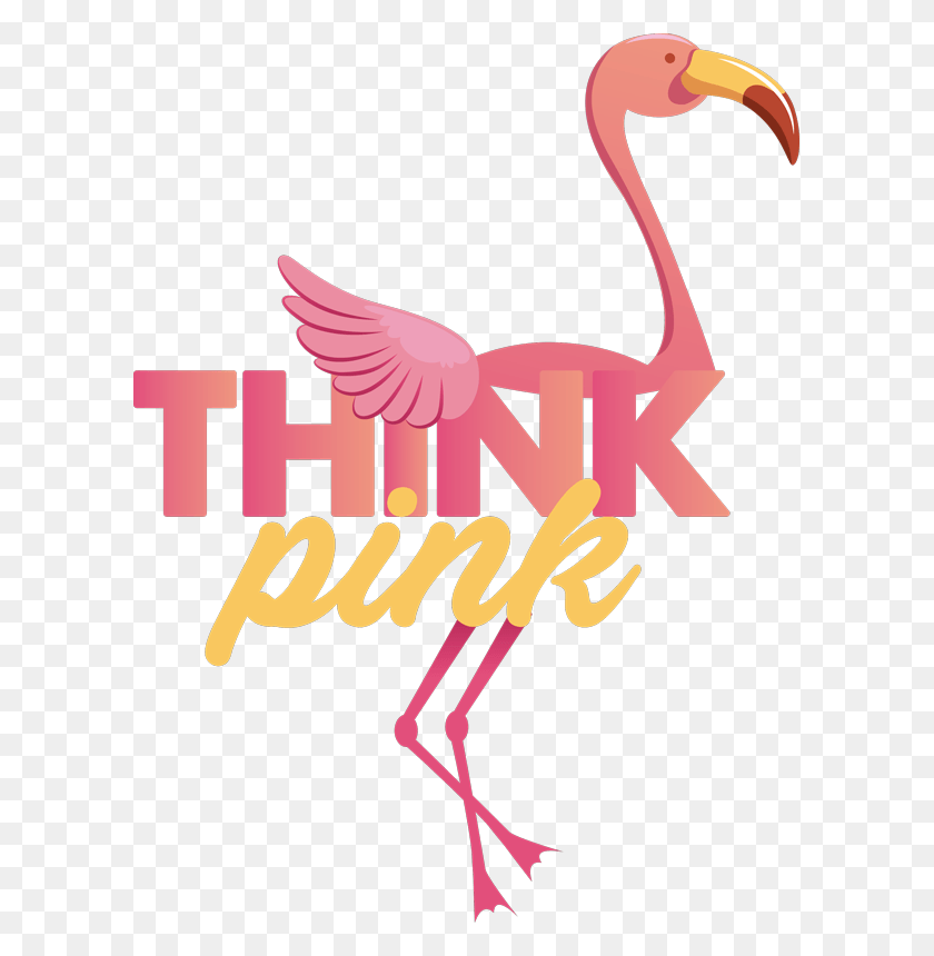 599x800 Розовый Фламинго Стикер Стены Wandtattoos Фламинго, Символ, Логотип, Товарный Знак Hd Png Скачать