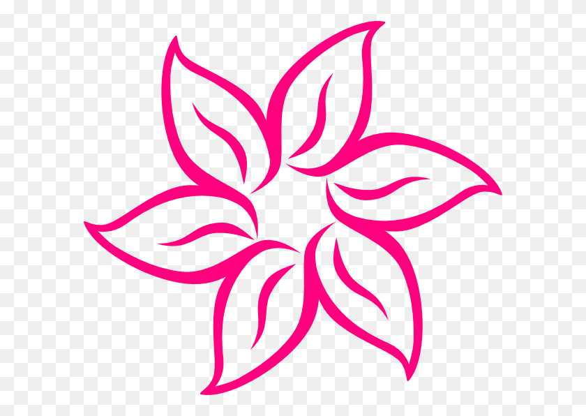 600x536 Pink Flower, Logo, Symbol, Trademark HD PNG Download