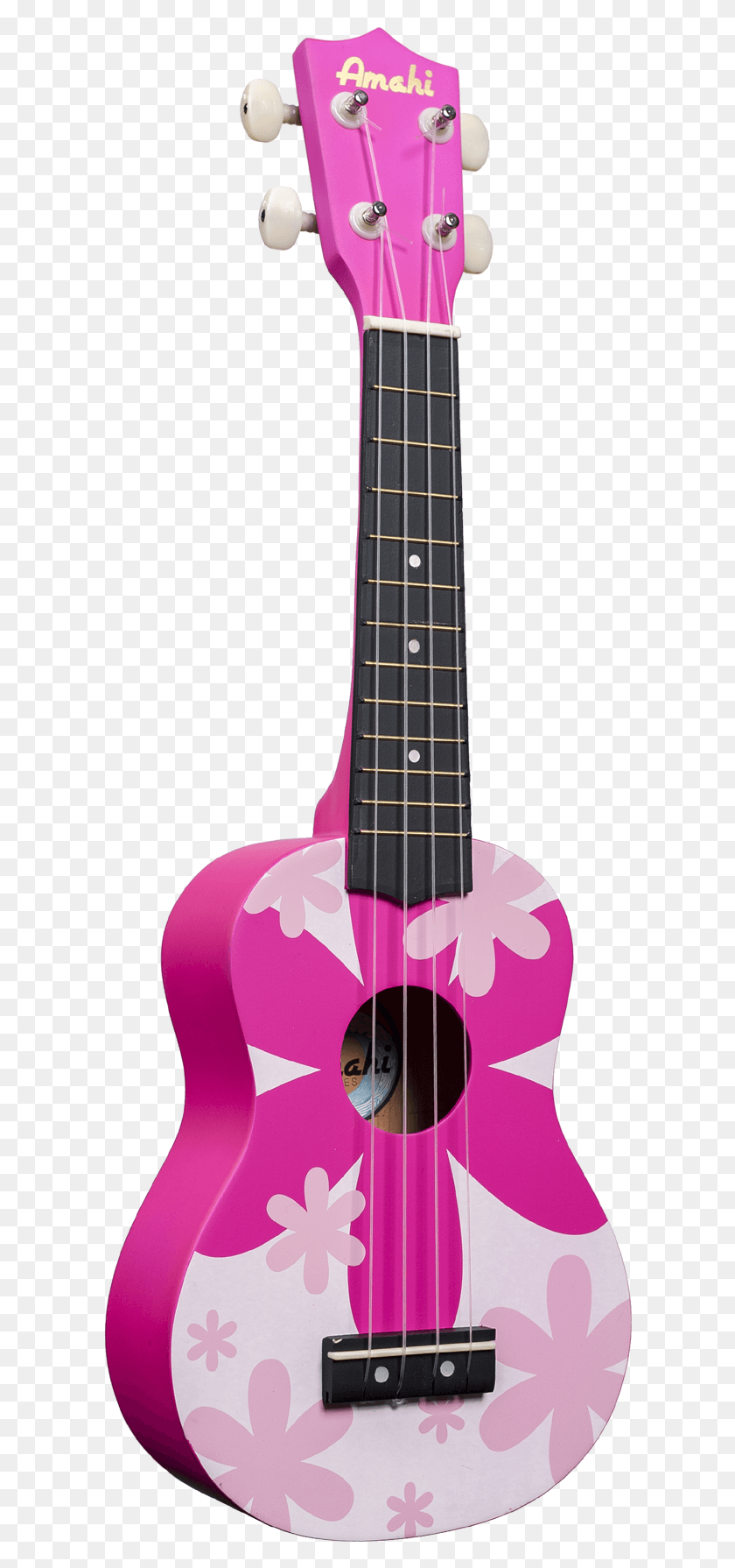 604x1730 Descargar Png / Ukelele Flor Rosa, Guitarra Png