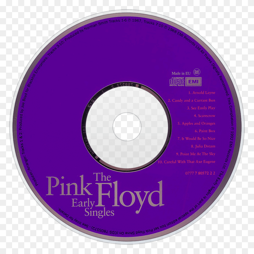 1000x1000 Descargar Png Pink Floyd Music Fanart Fanart Pink Floyd The Early Singles, Disk, Dvd Hd Png