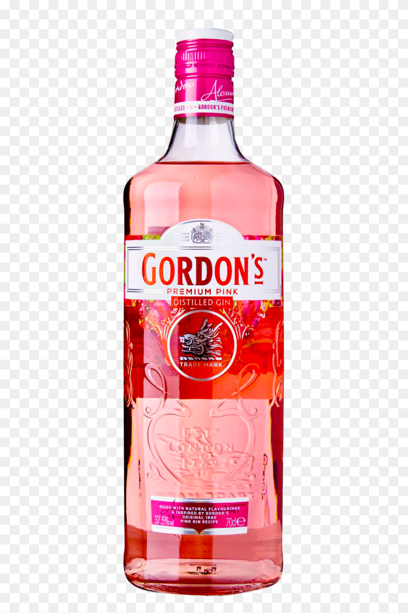354x1201 Pink Gin 70cl Bottle, Liquor, Alcohol, Beverage HD PNG Download