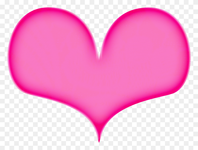 1278x948 Pink Heart Beat Line Clipart Heart Clipart Transparent Pink, Balloon, Ball, Cushion HD PNG Download