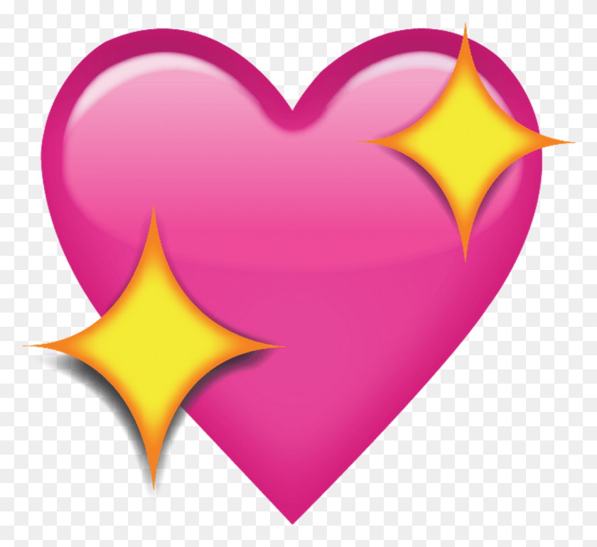 1011x921 Pink Heart Emoji Transparent, Heart, Balloon, Ball HD PNG Download
