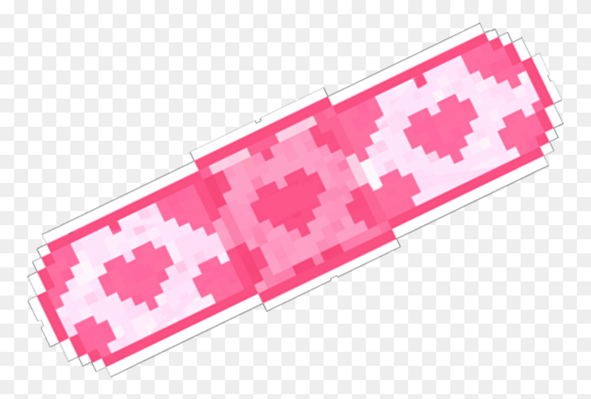 766x507 Pink Heart Love Pixel Band Aid Cure Graphic Design, Weapon, Weaponry, Letter Opener HD PNG Download