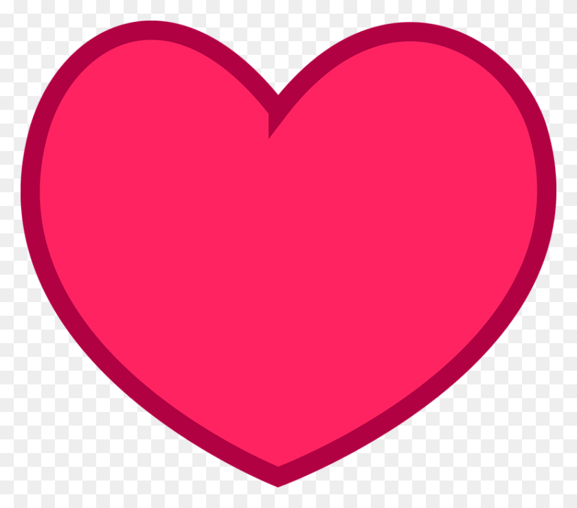 825x720 Pink Heart Vector Heart Psd, Balloon, Ball, Cushion HD PNG Download