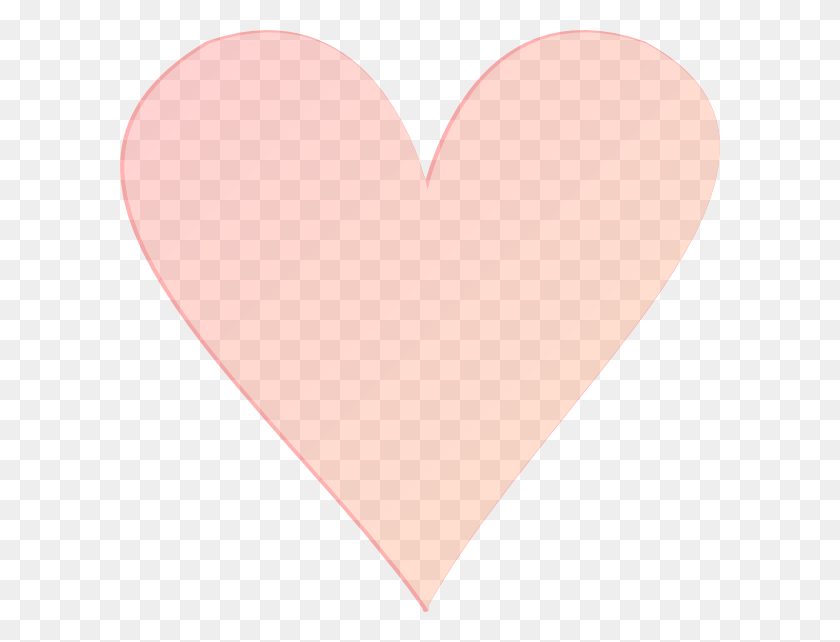 600x582 Розовые Сердца Светло Розовое Сердце Клипарт, Сердце, Воздушный Шар, Мяч Hd Png Скачать