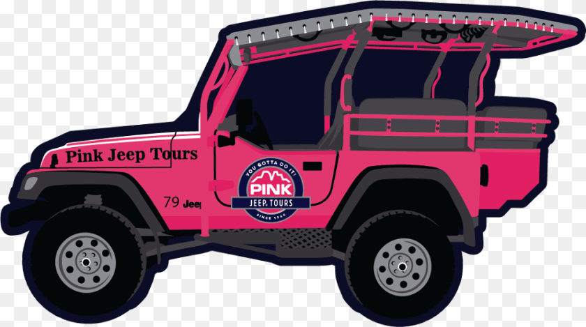 1000x558 Pink Jeep Tours, Car, Transportation, Vehicle, Machine Clipart PNG