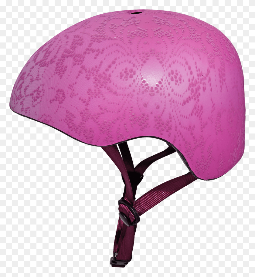 1822x1994 Pink Lace Helmet Youth 8 Illustration, Clothing, Apparel, Bonnet HD PNG Download