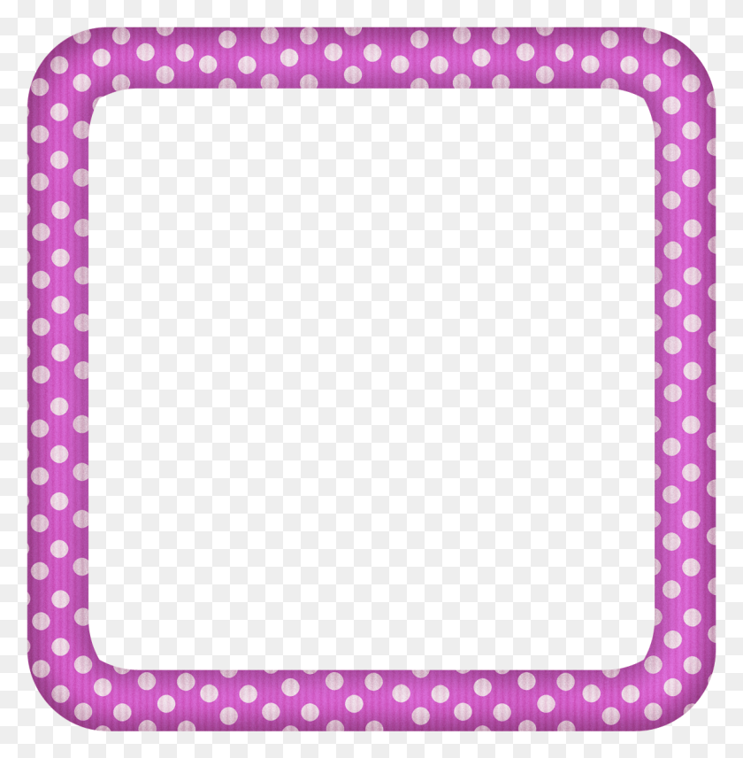 1128x1152 Pink Large Transparent Dotted Photo Frame Clip Art, Cushion, Texture, Polka Dot HD PNG Download