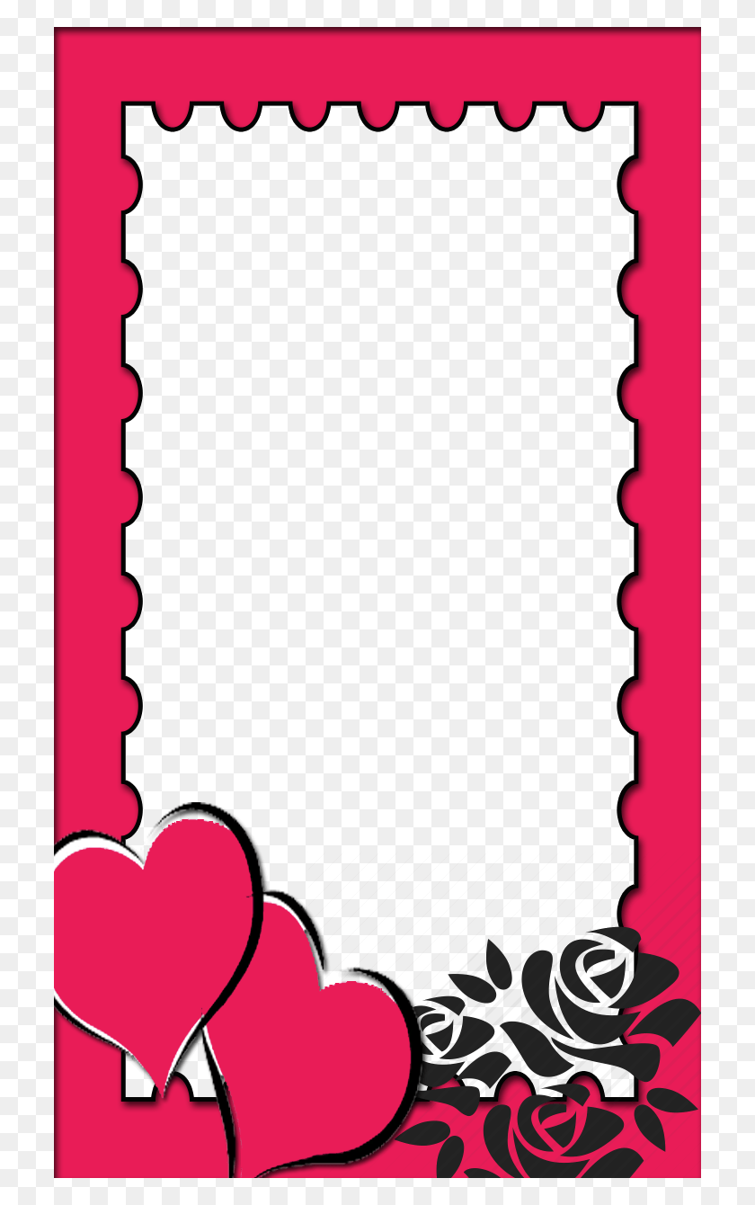 720x1280 Pink Love Frame Love Simple Frame, Mirror, Wax Seal HD PNG Download