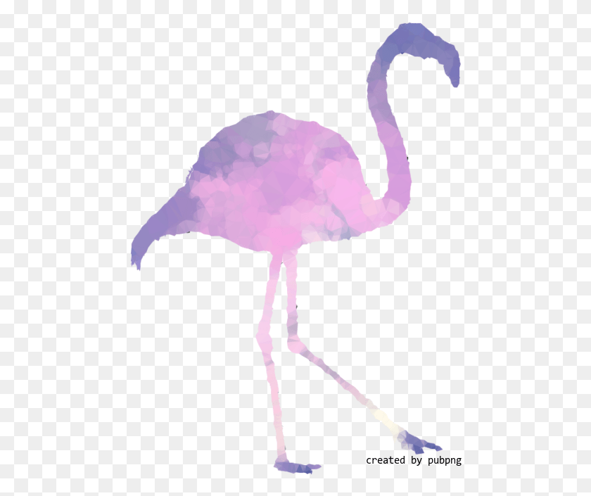 472x645 Розовый M Клюв Птица Низкий Поли Прозрачное Изображение Большой Фламинго, Животное Hd Png Скачать