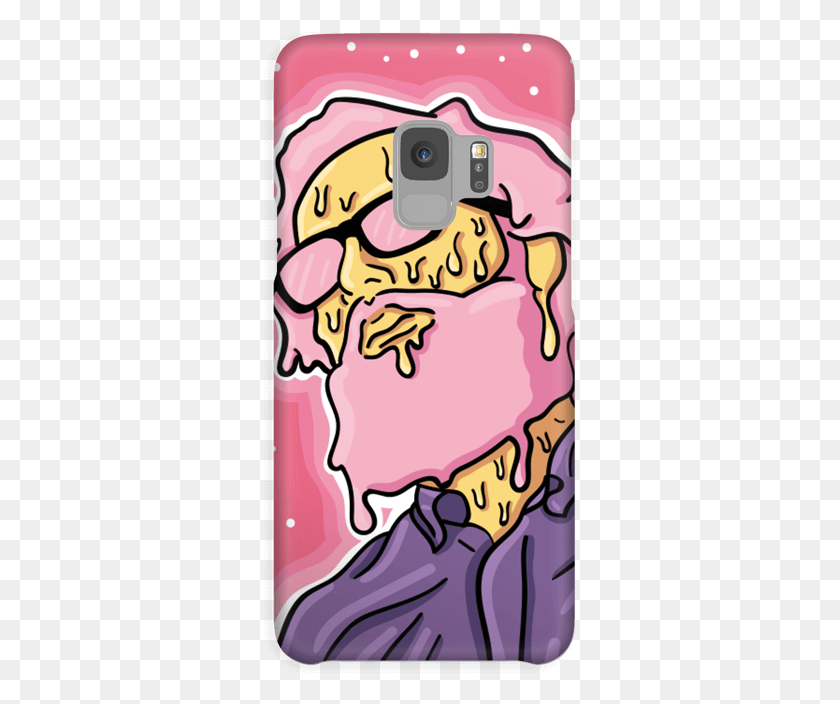 314x644 Pink Melting Guy Case Galaxy S9 Мобильный Телефон, Растение, Текст Hd Png Скачать