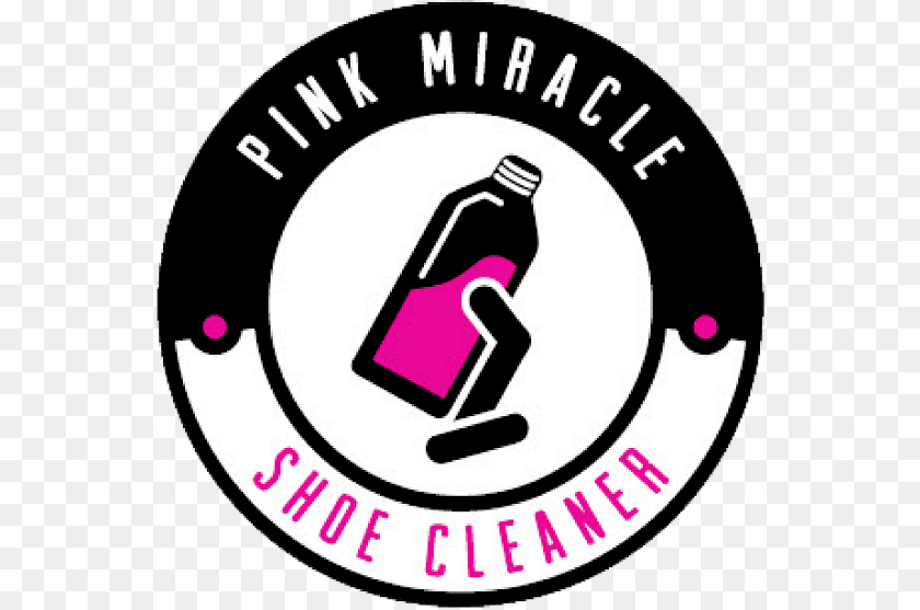 555x557 Pink Miracle Logo, Bottle Sticker PNG