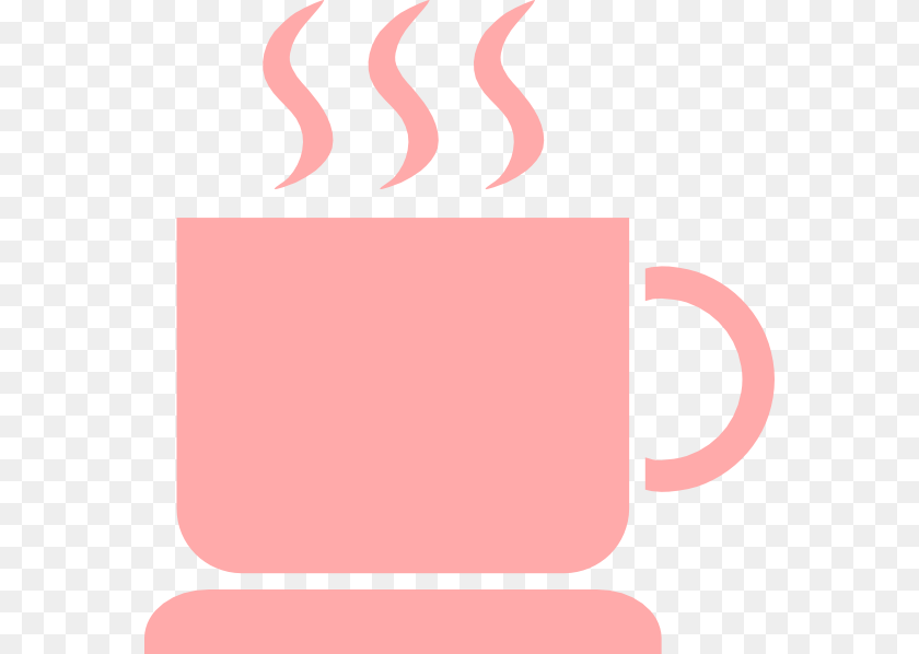 576x598 Pink Mug Clip Art, Cup, Beverage, Coffee, Coffee Cup Transparent PNG