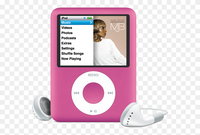 573x507 Pink Nano Ipod Nano 3 Rose, Person, Human, Electronics HD PNG Download