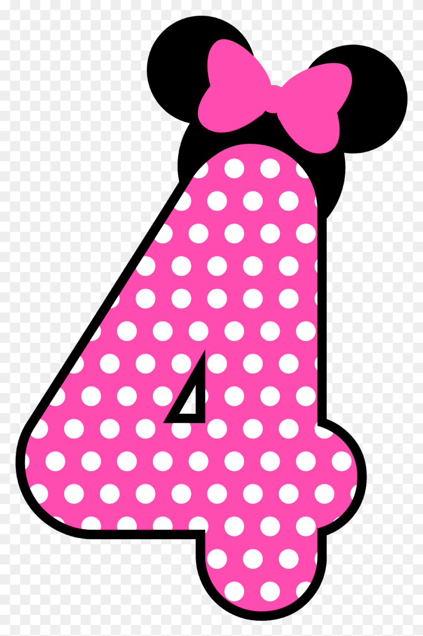 948x1462 Pink Number G Minnie Mickey Mouse Minnie Mouse Happy Birthday, Triangle, Texture, Polka Dot HD PNG Download