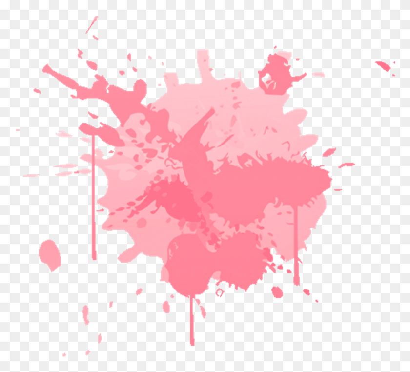 980x882 Pink Paint Splatter, Graphics, Plant HD PNG Download