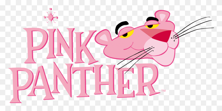 1422x658 Pink Panther Logo Bing Images Pink Panther Logo, Text, Vehicle, Transportation HD PNG Download