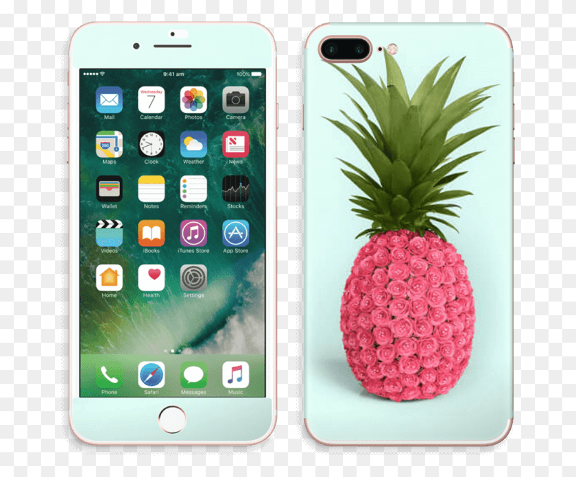 665x636 Descargar Png Pink Pineapple 128Gb 4G Iphone 7 Plus, Teléfono Móvil, Electrónica Hd Png