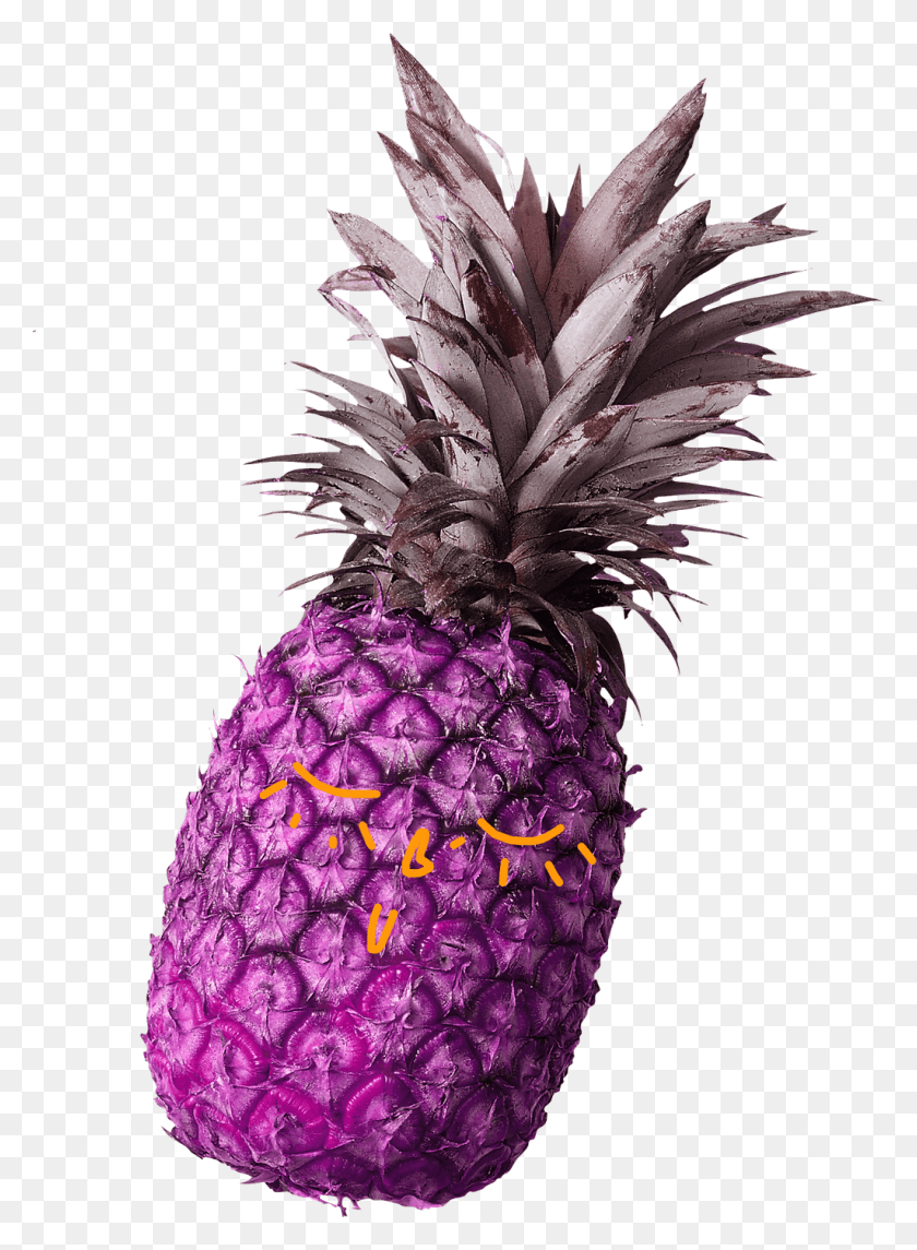 1024x1425 Pink Pineapple Ftestickers Freetoedit Fresh And Canned Pineapple, Plant, Fruit, Food HD PNG Download