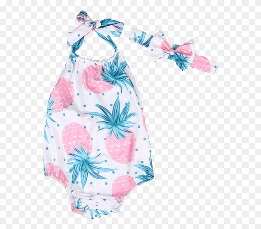 569x677 Pink Pineapple Swimsuit Bottom, Clothing, Apparel, Dress Descargar Hd Png