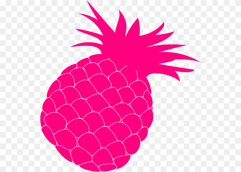 565x599 Pink Pineapple Transparent U0026 Ywd Pink Pineapple, Berry, Food, Fruit, Plant Clipart PNG