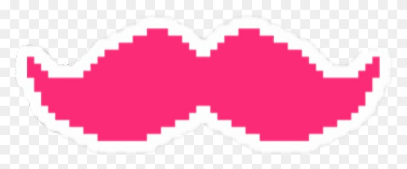 1024x381 Розовые Пиксельные Усы Markiplier Поле Зрения Битемпоральная Гемианопсия, Этикетка, Текст, Первая Помощь Png Скачать