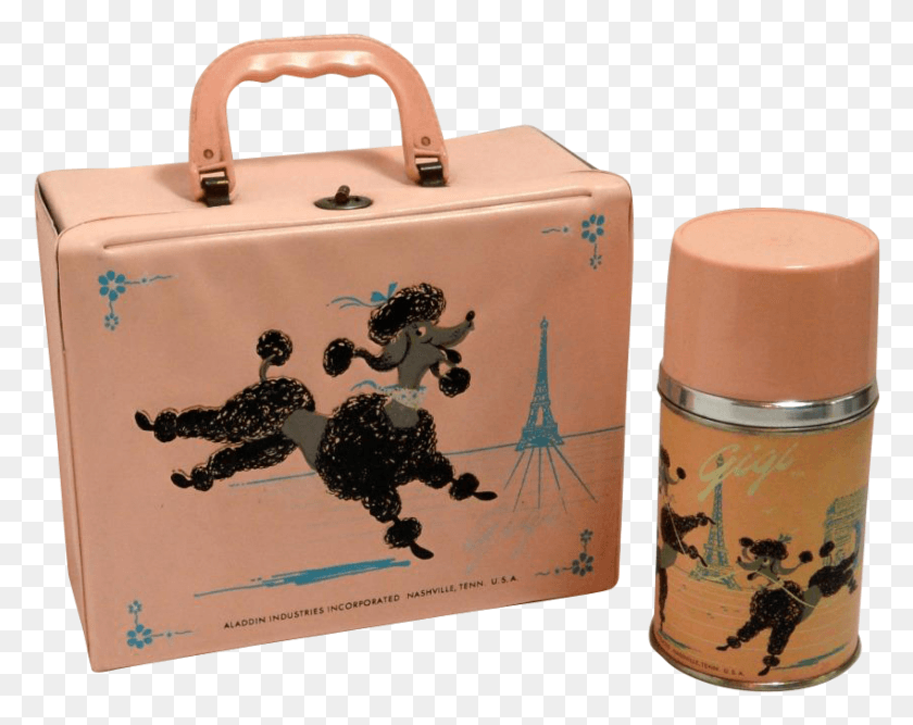 848x660 Pink Poodle Lunchboxes And The 196039s Definitely Went Suitcase, Bottle, Beer, Alcohol HD PNG Download