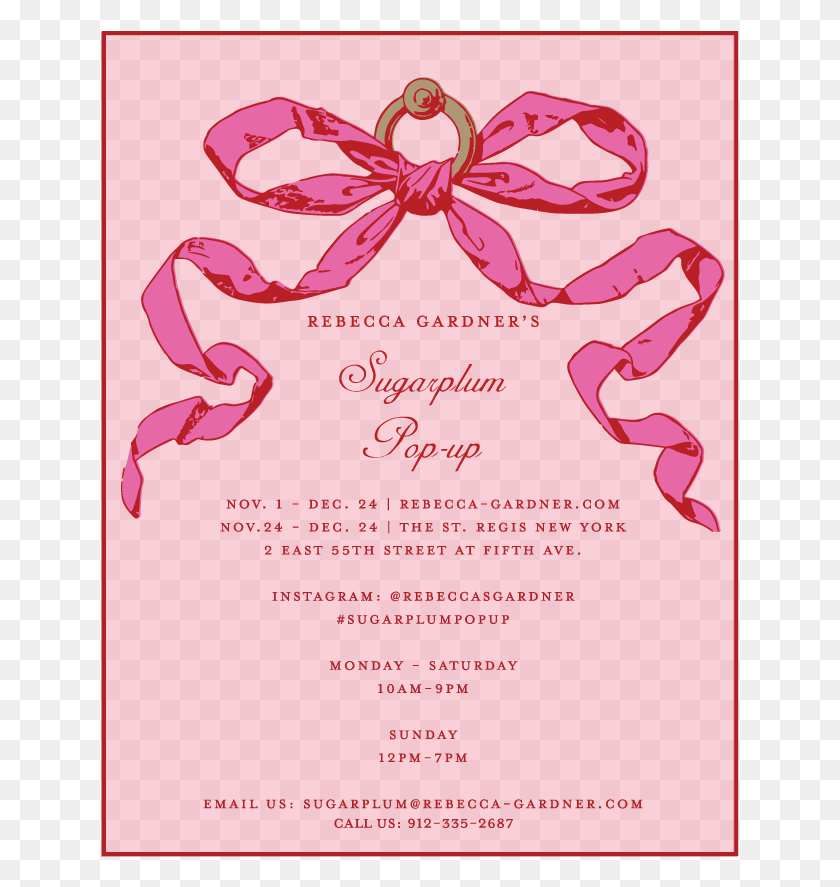 638x827 Pink Ribbon Bow Clip Art, Flyer, Poster, Paper HD PNG Download