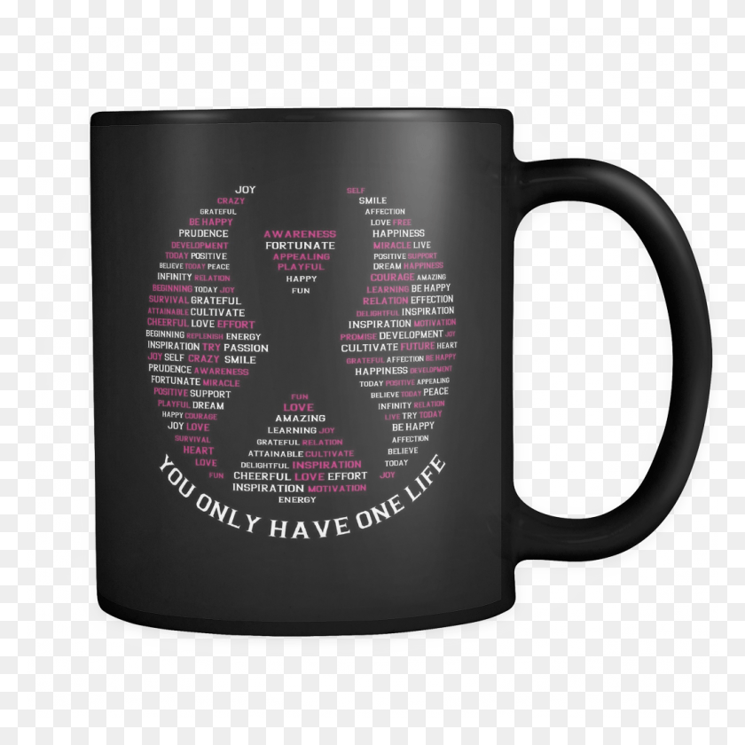 1024x1024 Pink Ribbon Breast Cancer Awareness Mug Energy Milk X Coffee, Coffee Cup, Cup, Disk HD PNG Download