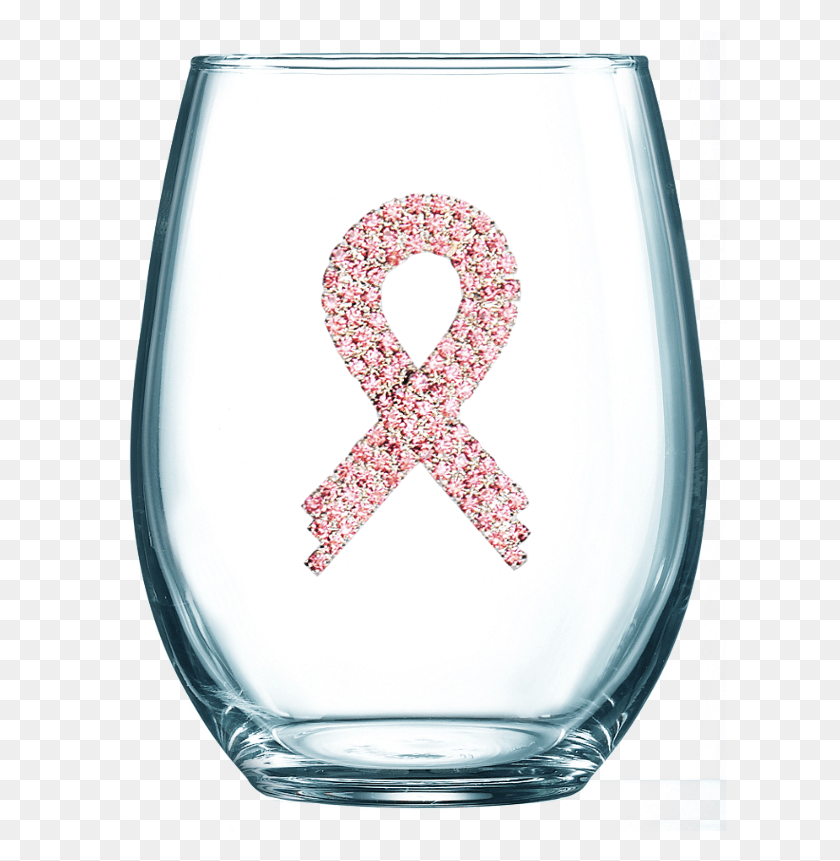 624x801 Pink Ribbon Stemless It39s Not Drinking Alone If Your Dog, Glass, Label, Text HD PNG Download