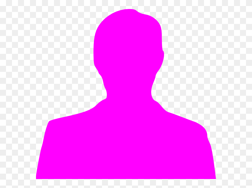 600x568 Pink Silhouette Clip Art Silhouette Man, Back, Clothing HD PNG Download