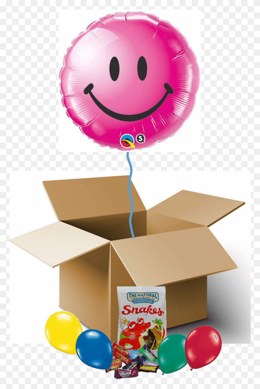 946x1451 Pink Smiley Face Sorriso Rosa, Balloon, Ball, Box HD PNG Download