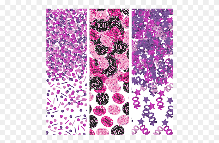 486x490 Pink Sparkling Celebration 100 Confetti 34g Motif, Paper, Rug, Pattern HD PNG Download