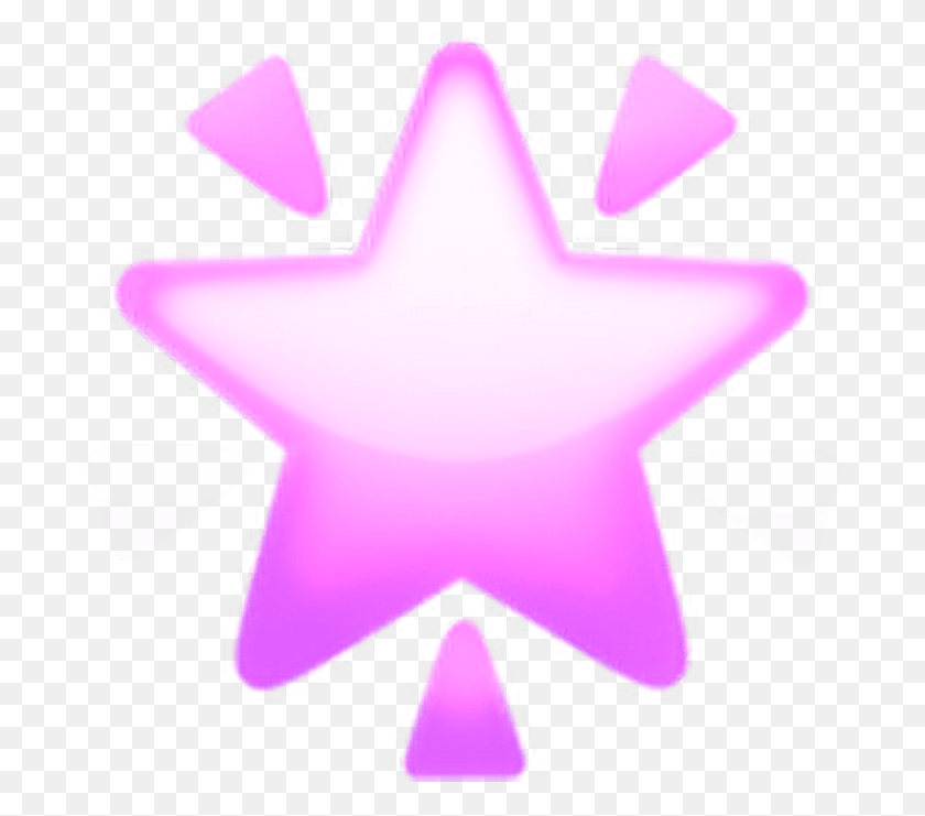 691x681 Descargar Png / Emoji De La Estrella Rosada Png