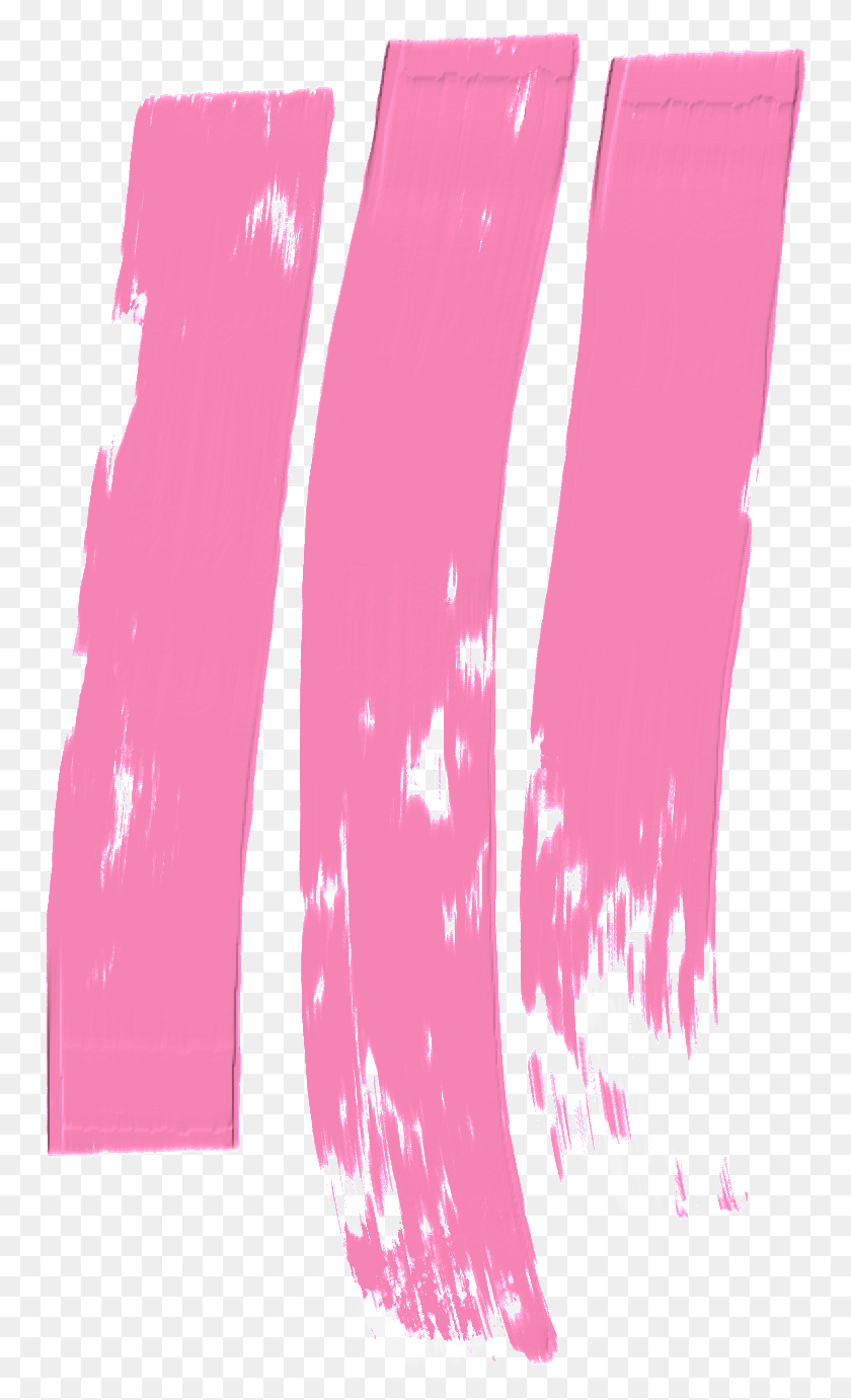 752x1322 Pink Stripes Texture Acrylic Paint Realistic Illustration, Purple, Clothing, Apparel HD PNG Download